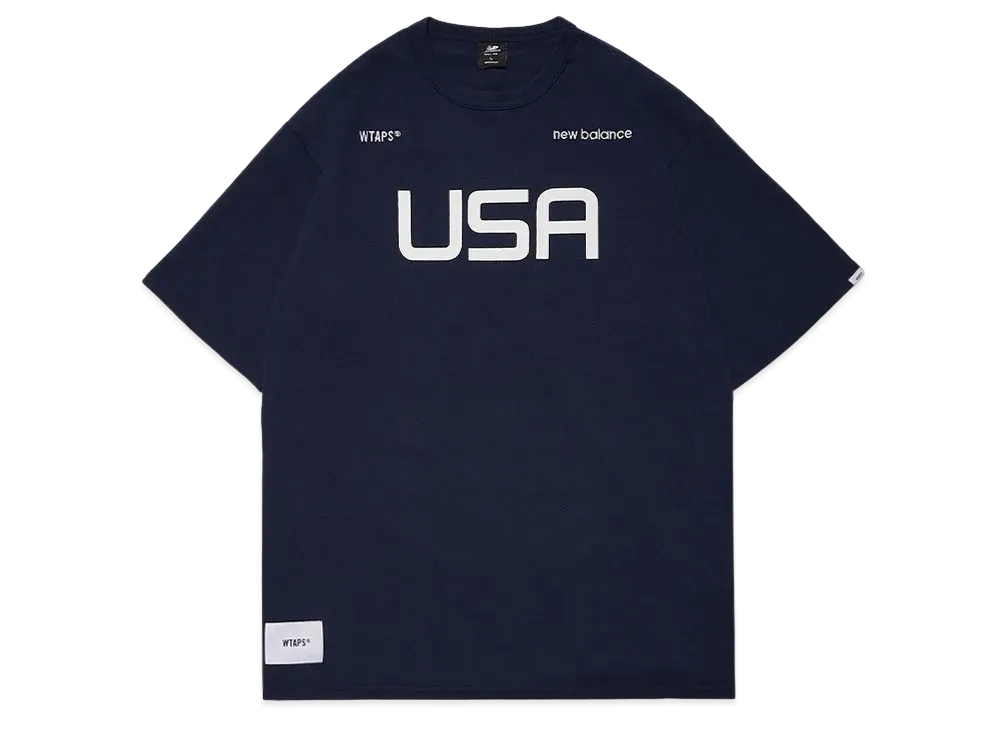 Wtaps NEW BALANCE ACADEMY SS T-SHIRT "Navy"