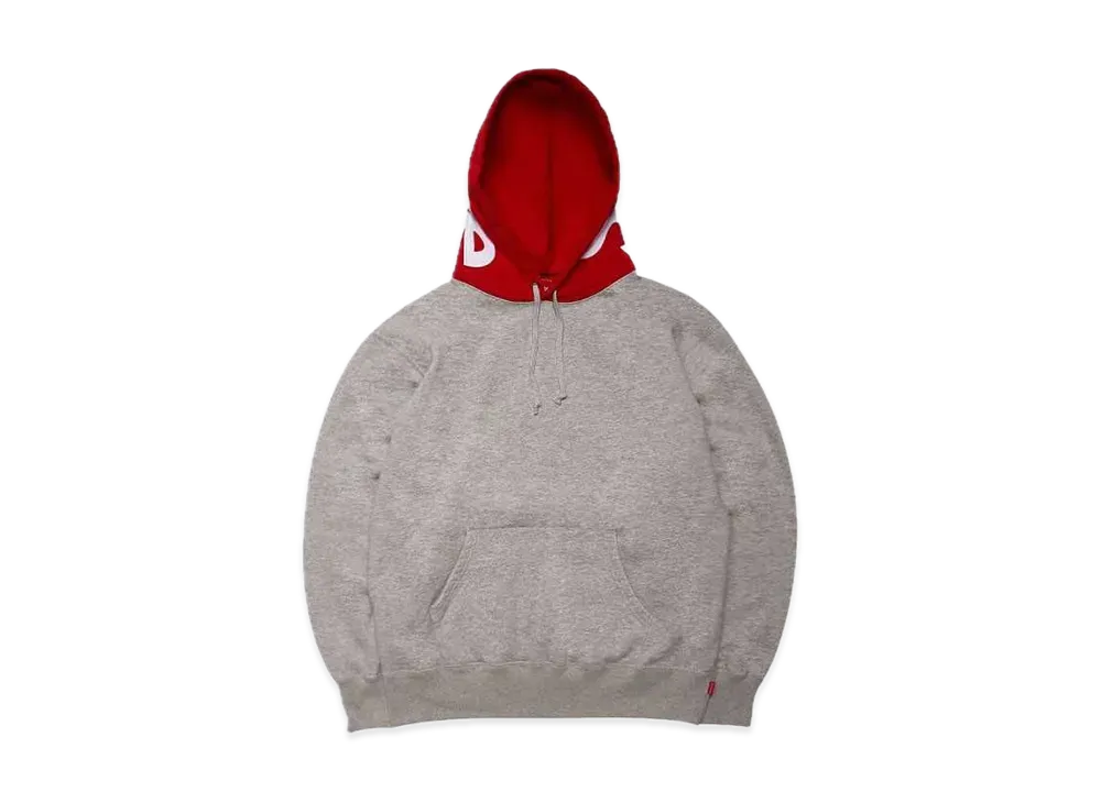 Supreme Contrast Hooded Sweatshirt "Grey"