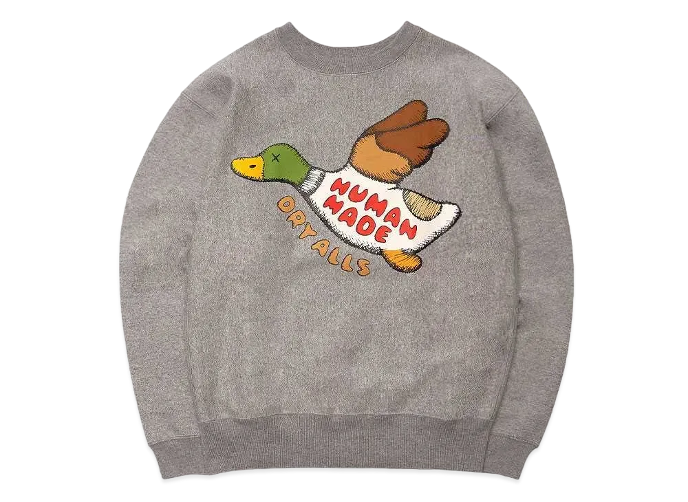 HUMAN MADE x KAWS SWEATSHIRT #2 "Grey"