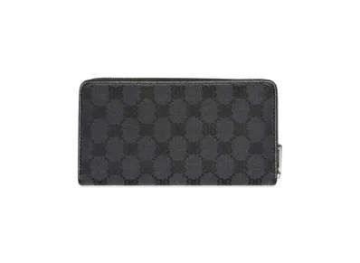 GUCCI x Balenciaga The Hacker Continental Zip Wallet Canvas Jacquard "Black"