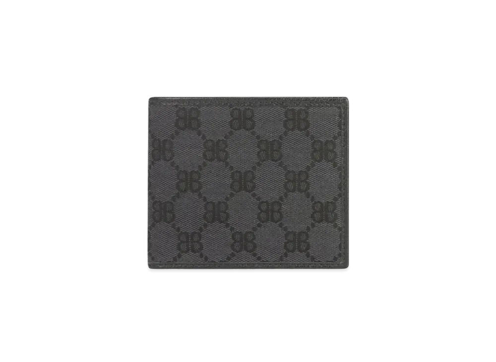 GUCCI x Balenciaga The Hacker Folded Wallet Canvas Jacquard "Black"