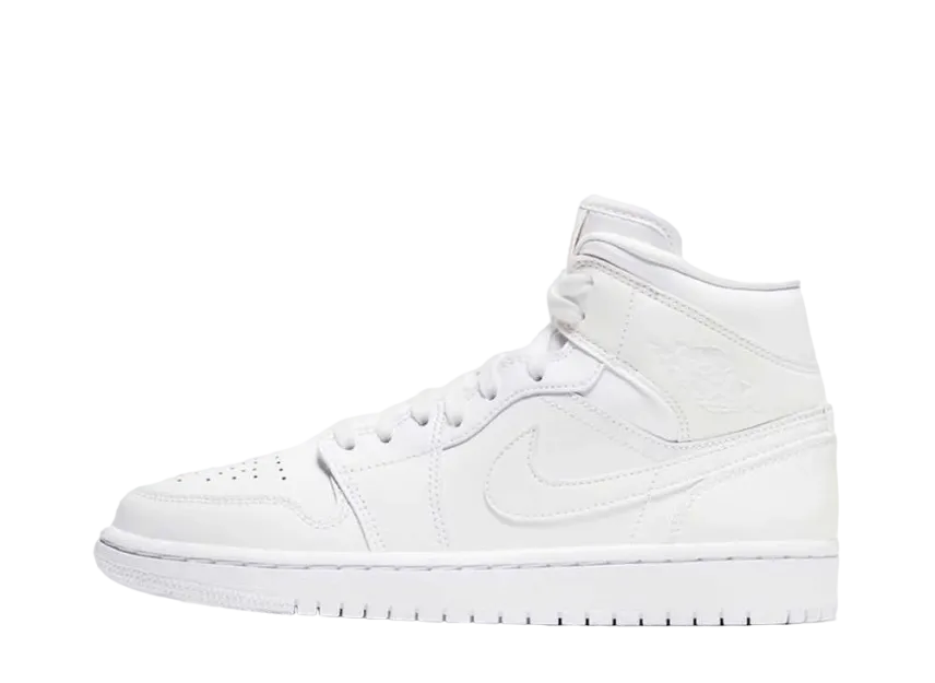 エアジョーダン1 mid トリプルホワイト27 Nike Women's Air Jordan 1 Mid