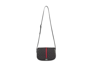 GUCCI x BALENCIAGA The Hacker Medium Shoulder Bag Canvas Jacquard "Black"