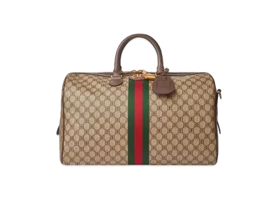 GUCCI x BALENCIAGA The Hacker Medium Duffel Bag Coating Canvas "Beige"