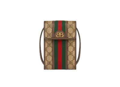 GUCCI x BALENCIAGA The Hacker Smartphone Bag Coating Canvas "Beige"