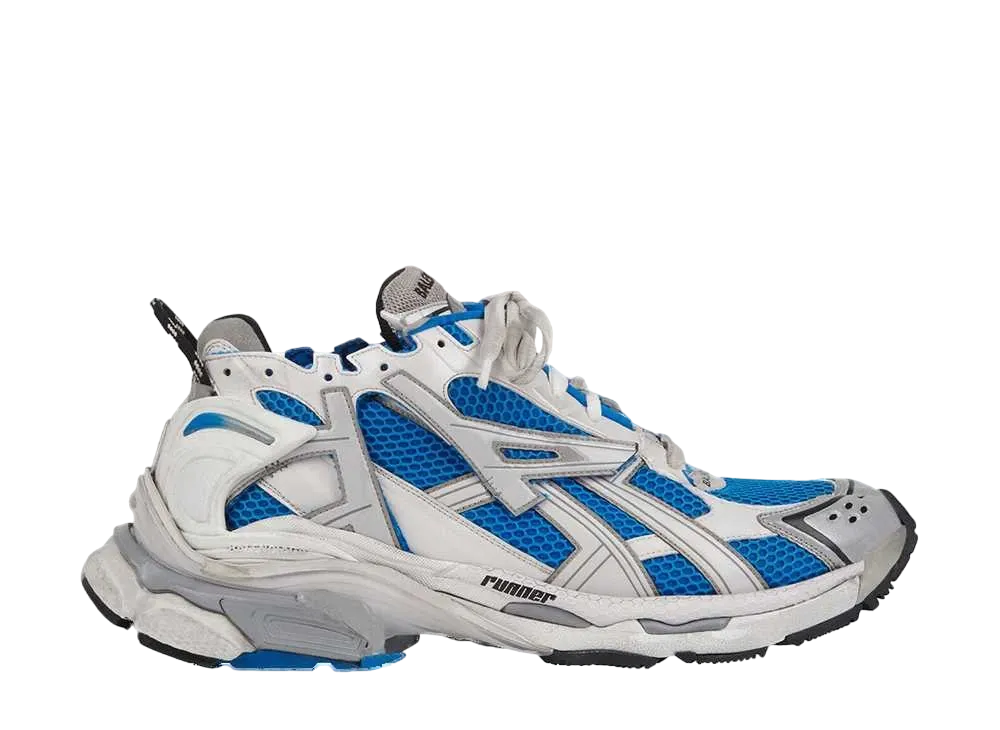 BALENCIAGA Runner Sneaker "White/Blue"