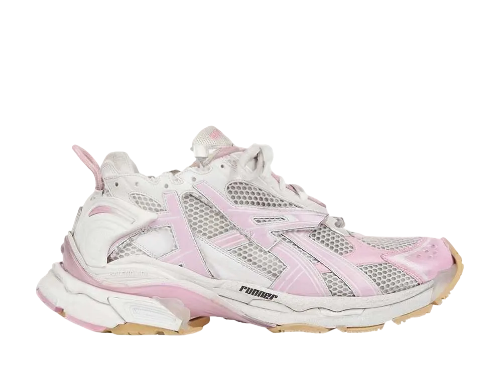 BALENCIAGA Runner Sneaker "White/Pink"