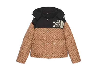 GUCCI × The North Face Short Padded Jacket "Beige Ebony"