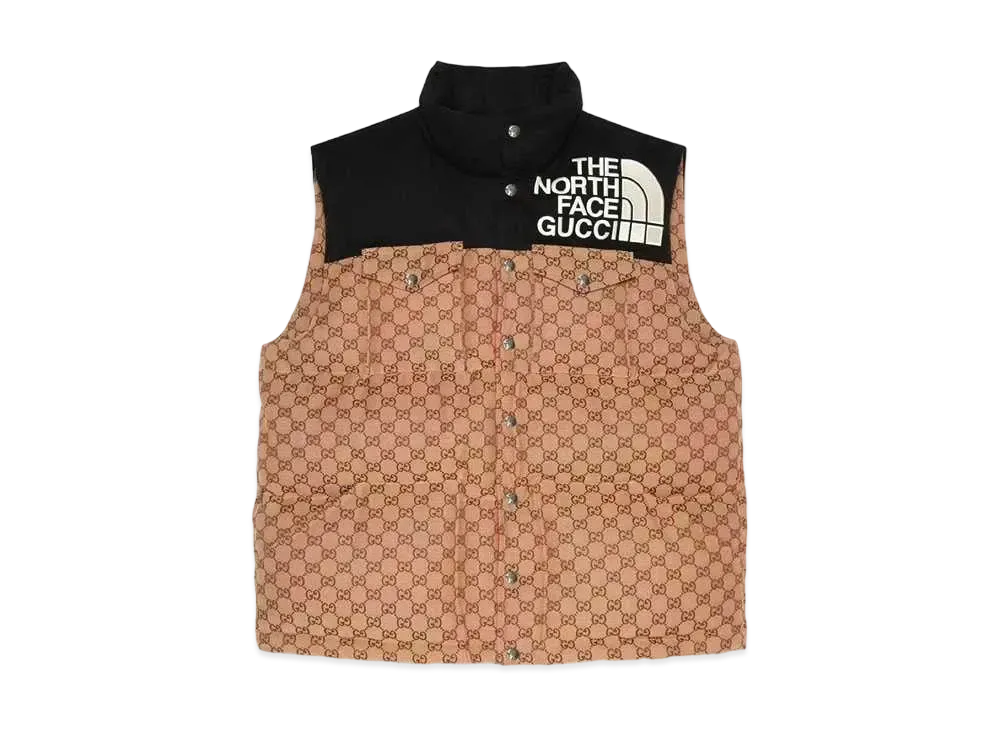 GUCCI × The North Face Padded Vest "Beige Ebony"