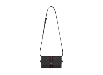 GUCCI x BALENCIAGA The Hacker Mini Bag Canvas Jacquard "Black"