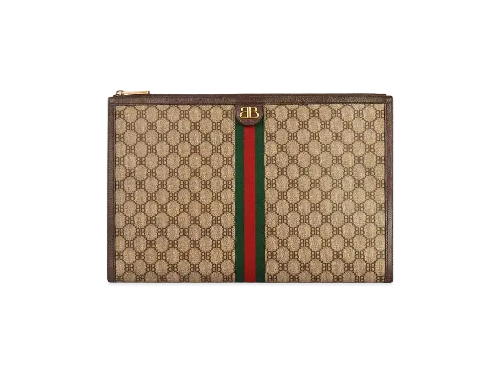 GUCCI x BALENCIAGA The Hacker Laptop Pouch Corching Canvas "Beige"