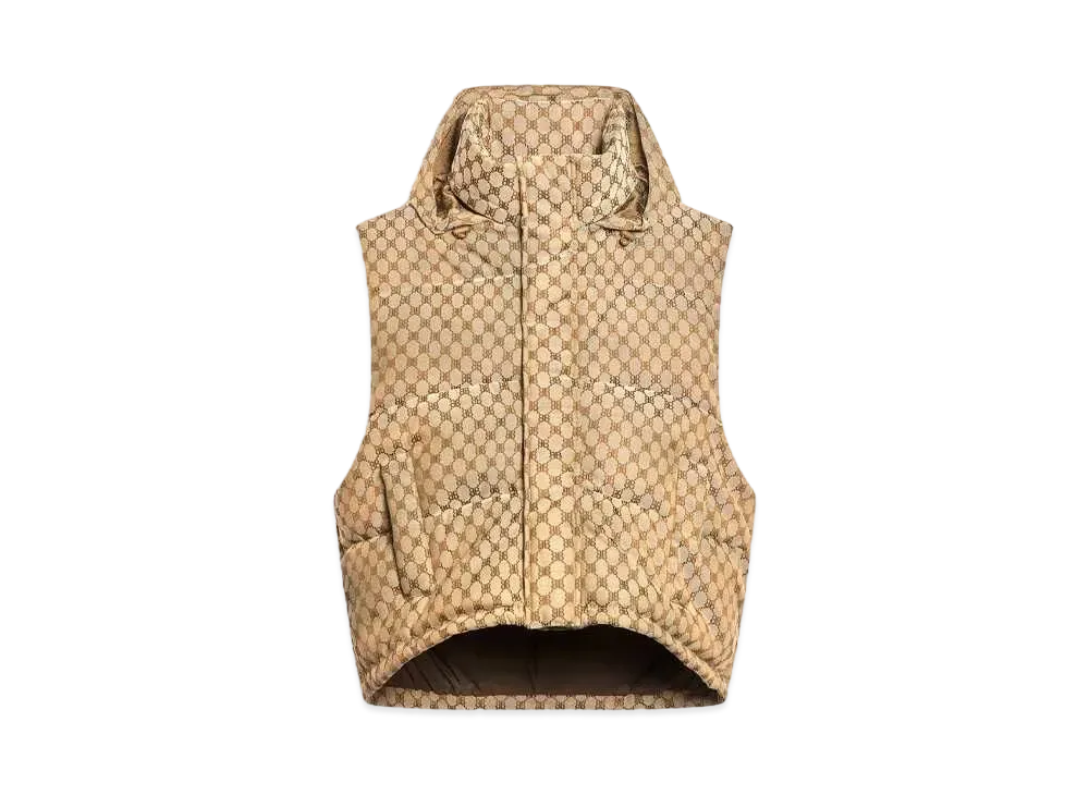 GUCCI x Balenciaga The Hacker Cocoon Puffer Gilet "Beige"