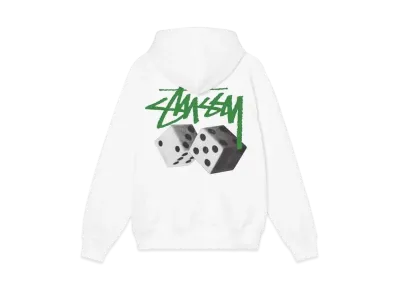 Stussy ROLL THE DICE HOODIE "White"