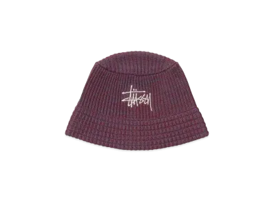 Stussy MIXED YARN KNIT BUCKET HAT "Navy"