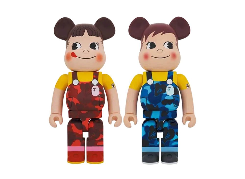 Bearbrick BAPE × Peko-chan & Poko-chan 1000% Set of 2