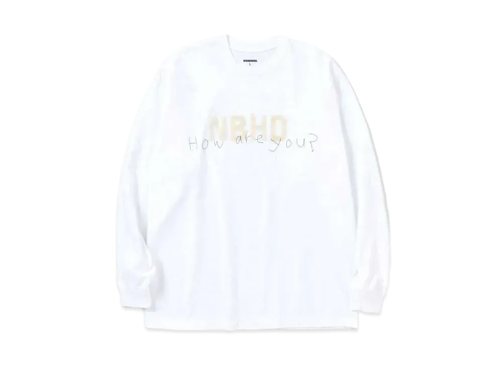 NEIGHBORHOOD TAPE / C-TEE . LS "White"