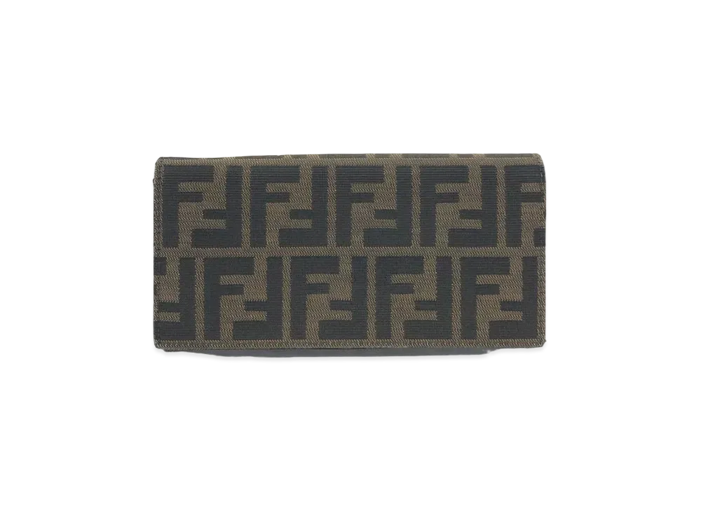 FENDI Zucca PVC Long Wallet "Brown"