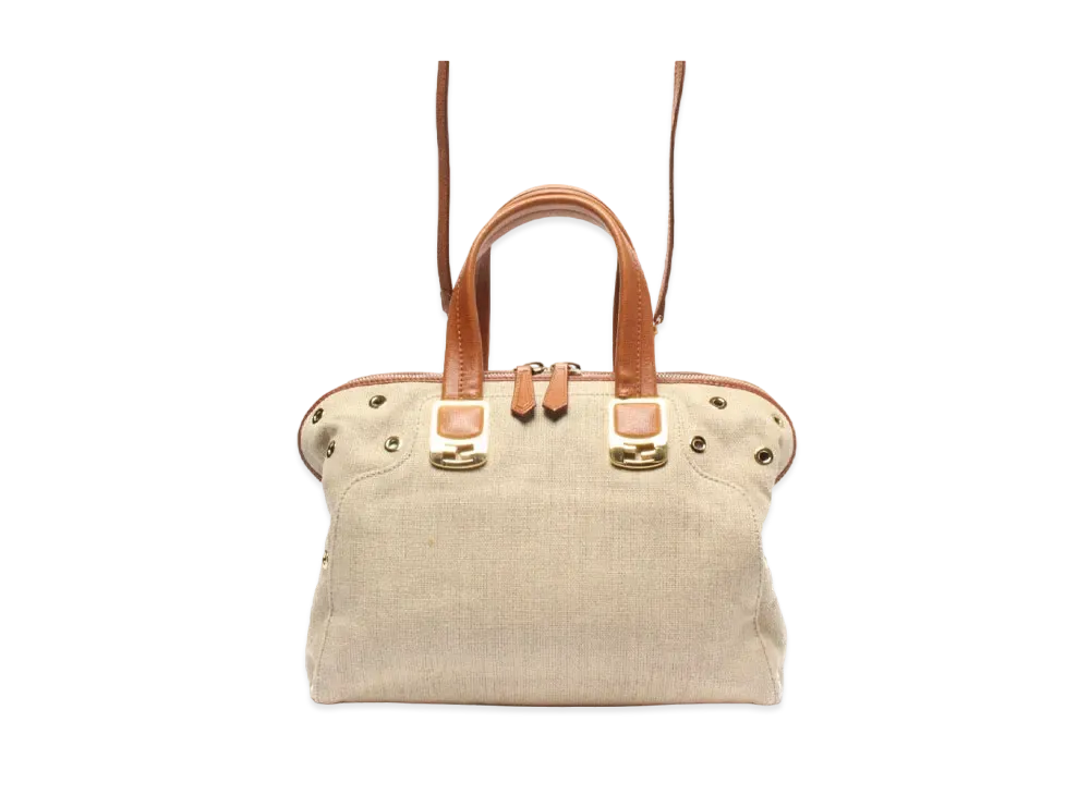 FENDI Chameleon Handle Bag "Beige"