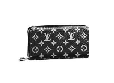 Louis Vuitton Zippy Wallet Padlock Monogram Python Leather "Noir"