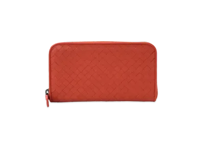 Bottega Veneta Zip Around Intrecciato Wallet
