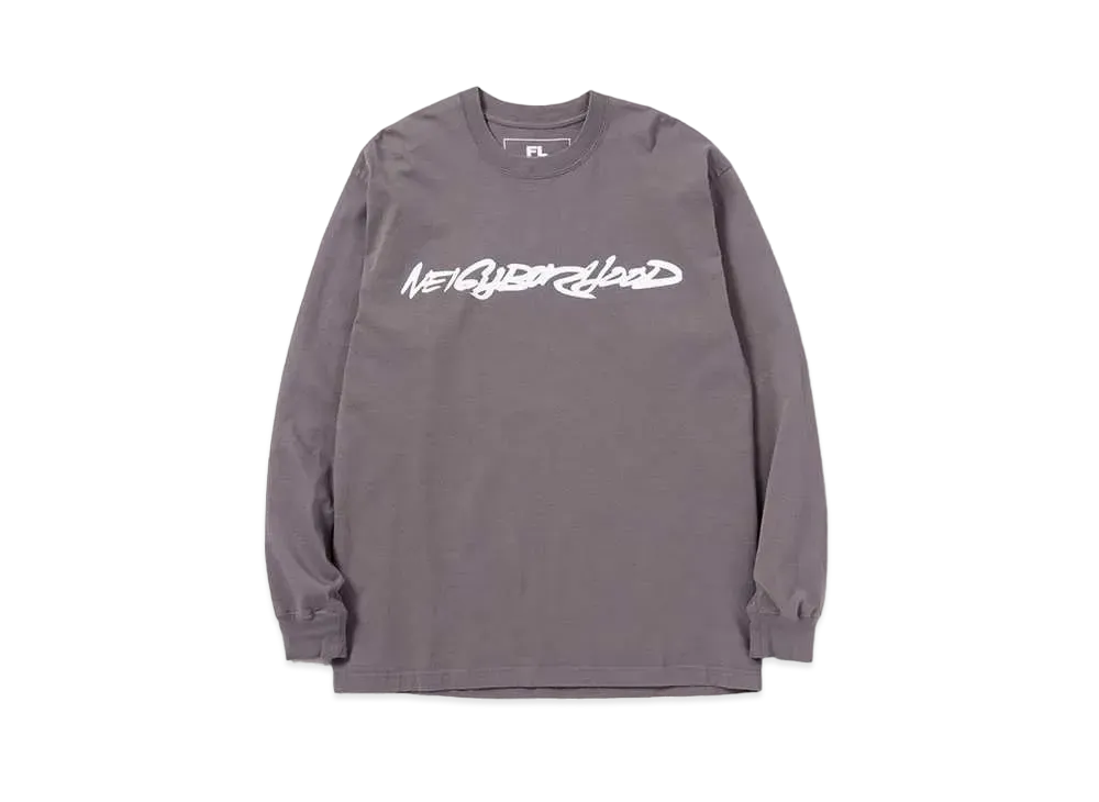 NEIGHBORHOOD x Futura Laboratories Crew L/S T-Shirt "Ash Grey"