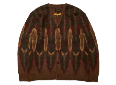 UNION X NEEDLES MOHAIR CARDIGAN PSYCHEDELIC "Brown"