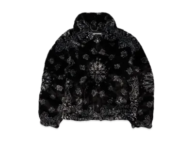 Supreme Bandana Faux Fur Bomber Jacket "Black"