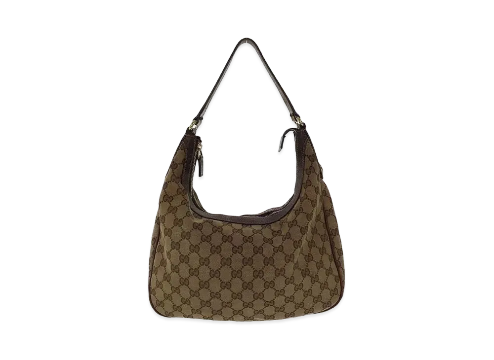 GUCCI GG Canvas Hobo Bag "Brown"