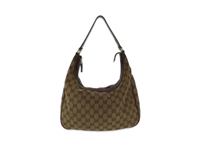 GUCCI GG Canvas Hobo Bag "Brown"