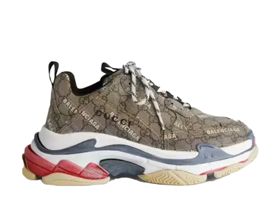 グッチ × バレンシアガ ザ ハッカー プロジェクト トリプルS "ベージュ"