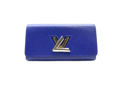 Louis Vuitton Epi Portefeuille Twist "Blue"
