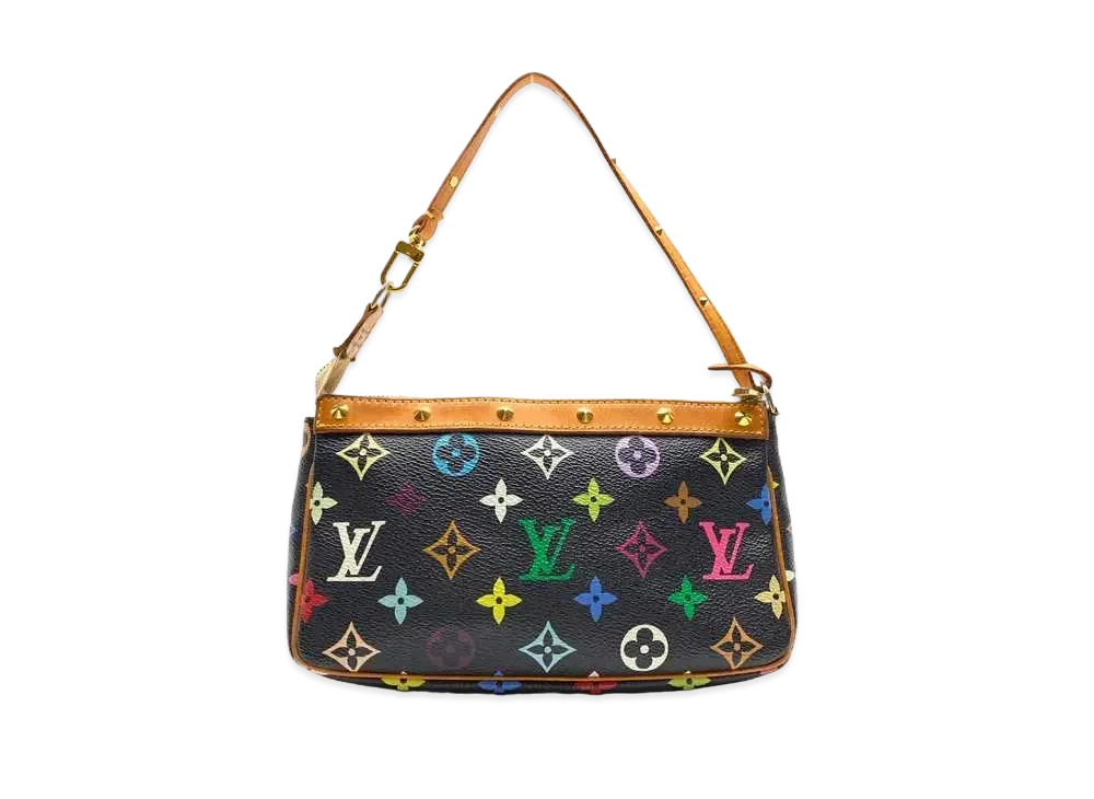 ルイヴィトン モノグラム マルチカラー ポシェット アクセソワール "ノワール" M92648