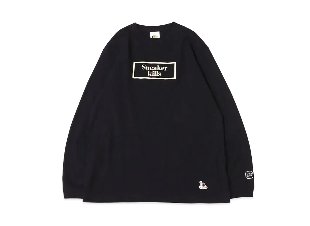 SNKRDUNK×THENETWORK BUSINESS×FR2 SNEAKER KILLS WING LOGO L/S T-SHIRT "BLACK"