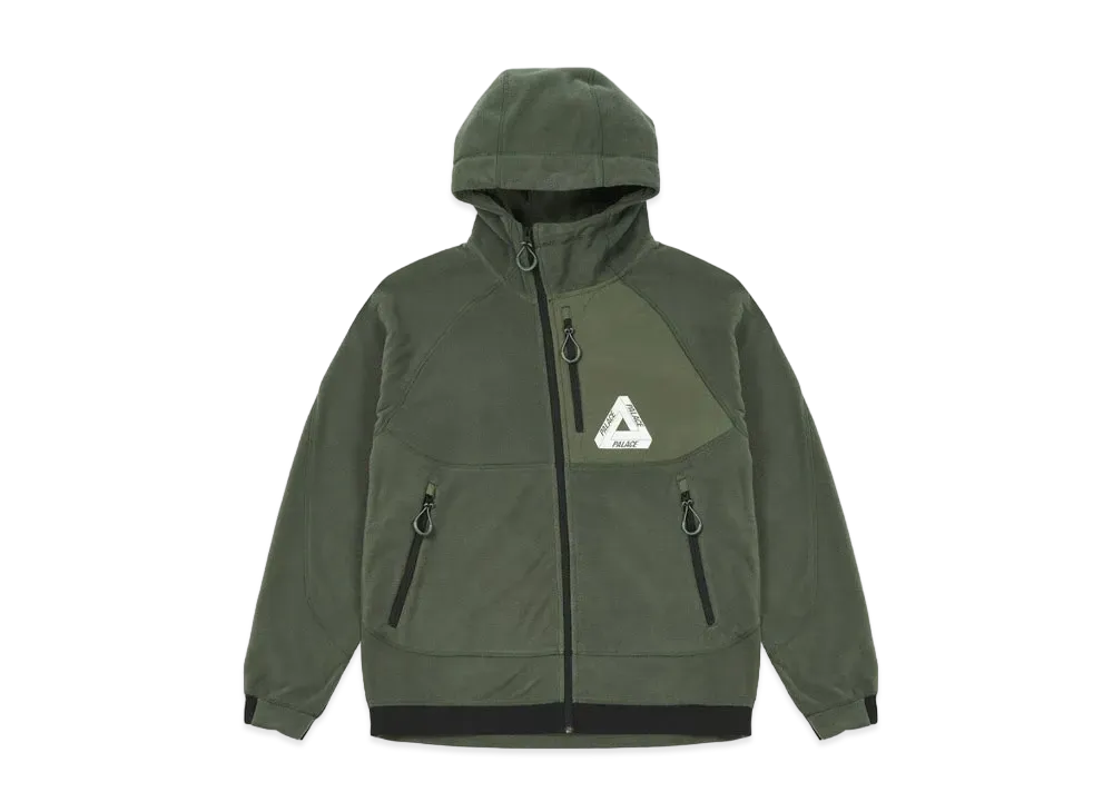 PALACE POLAR FLEECE ASYMMETRIC JACKET "Green"