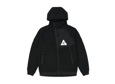 PALACE POLAR FLEECE ASYMMETRIC JACKET "Black"