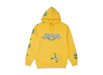PALACE FLOWER STITCH HOOD "Yellow"