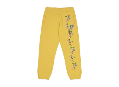 PALACE FLOWER STITCH JOGGERS "Yellow"