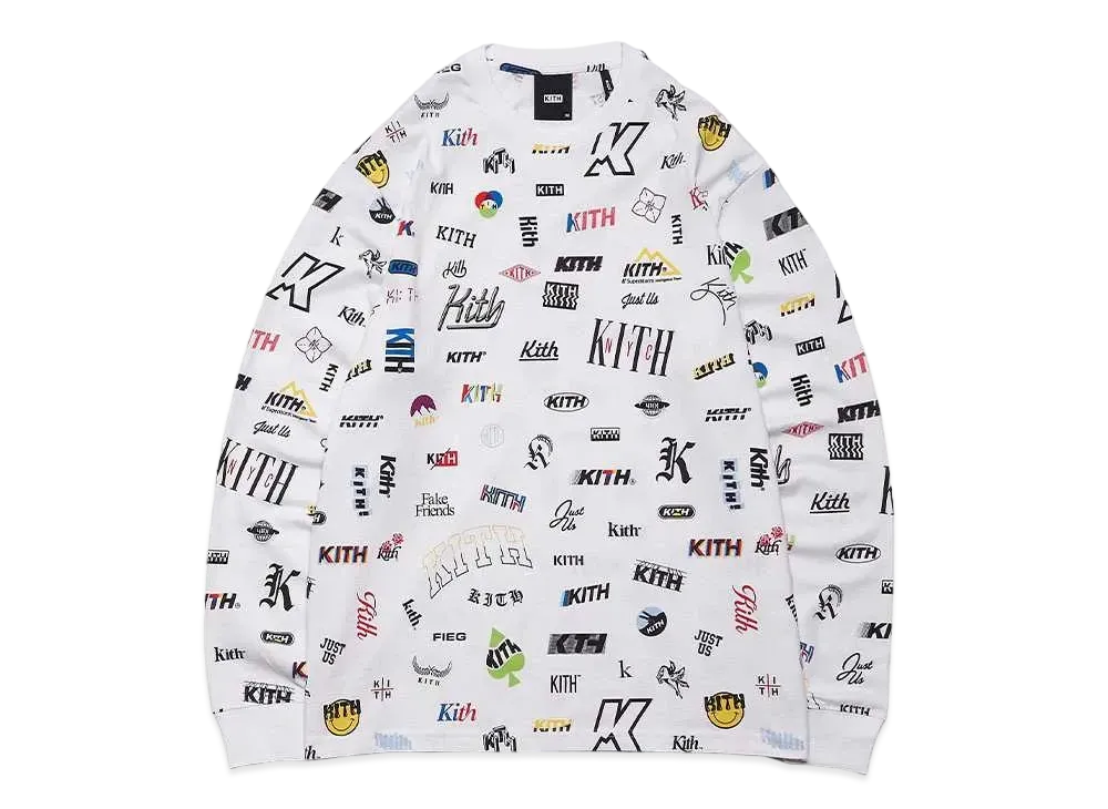 キス ノベル L/S Tシャツ "ホワイト" KHM030046