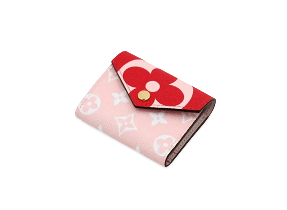 ルイヴィトン モノグラム ジャイアント ポルトフォイユ ゾエ "ピンク/レッド" M67641