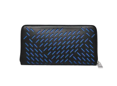 Bottega Veneta Punching Round Zip Wallet "Nero"