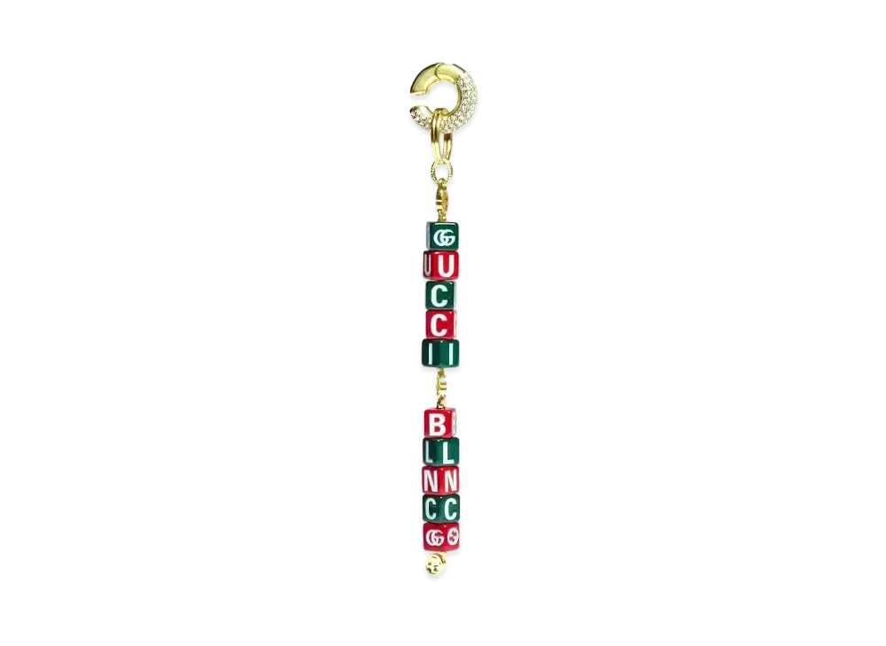 GUCCI x BALENCIAGA The Hacker Symbol Single Earrings "Multi"