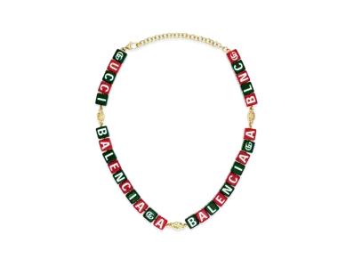 GUCCI x BALENCIAGA The Hacker Symbol Necklace "Multi"