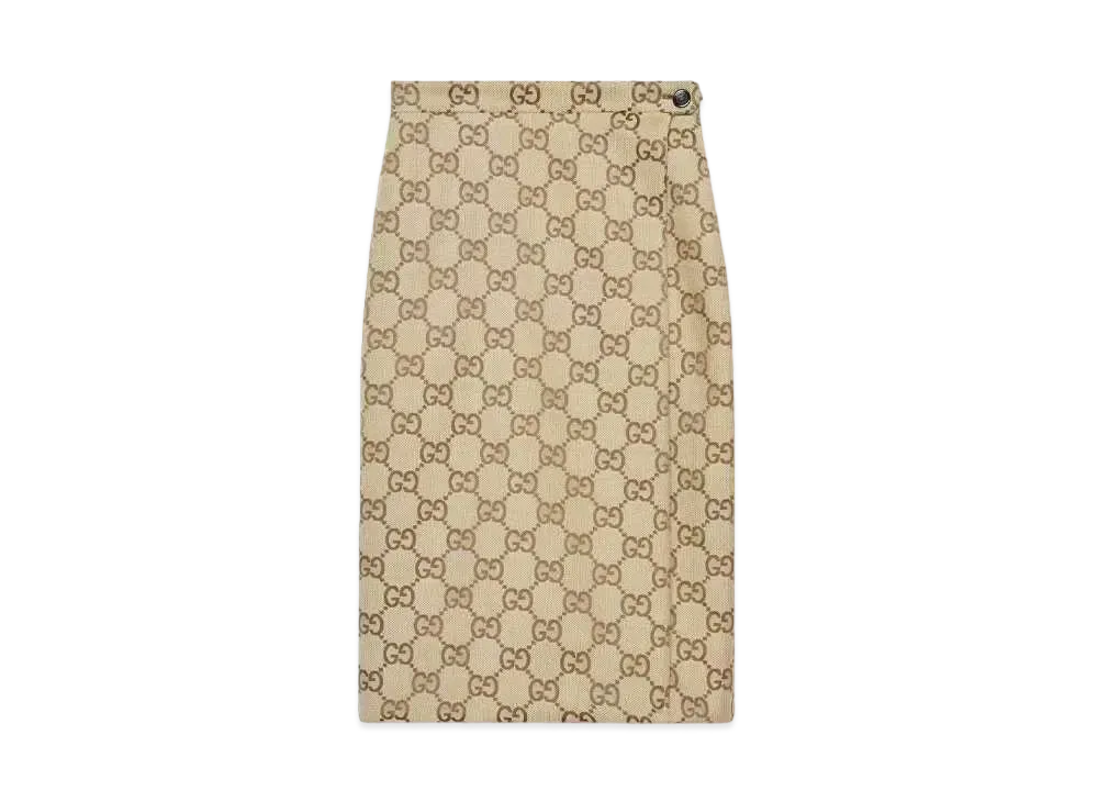 GUCCI x BALENCIAGA The Hacker Maxi GG Skirt "Beige"