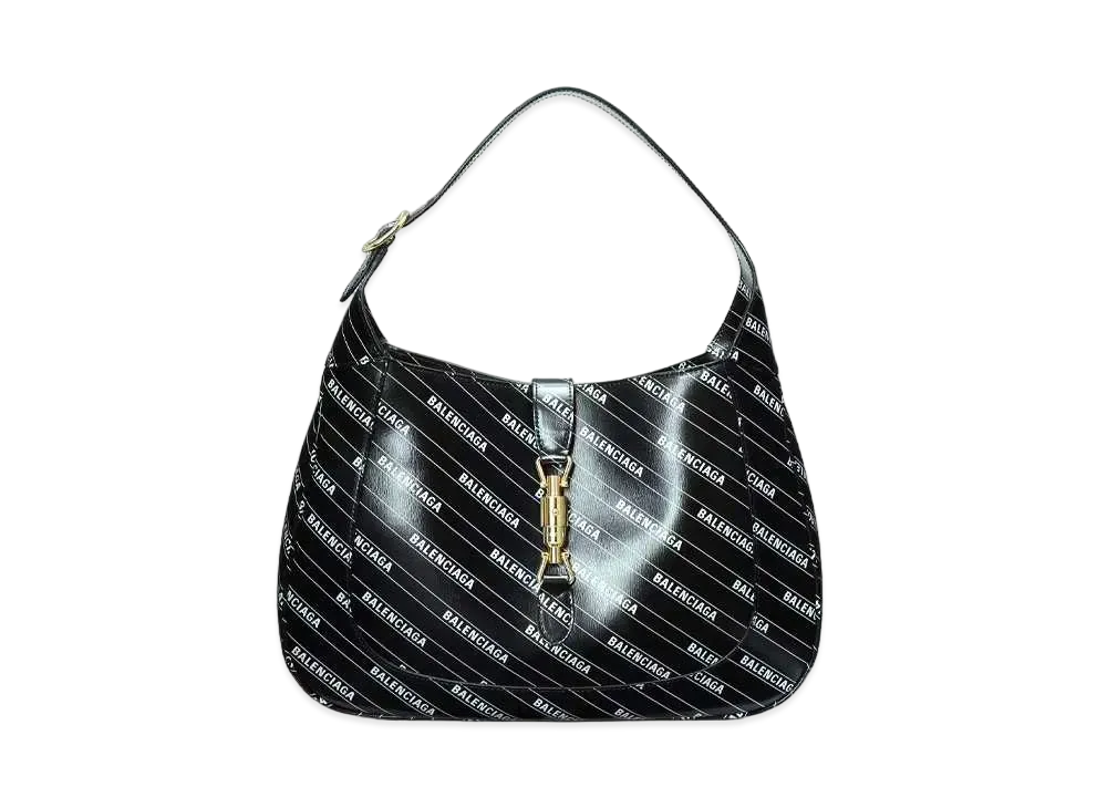 GUCCI x BALENCIAGA The Hacker Jacky 1961 Medium Bag "Black"