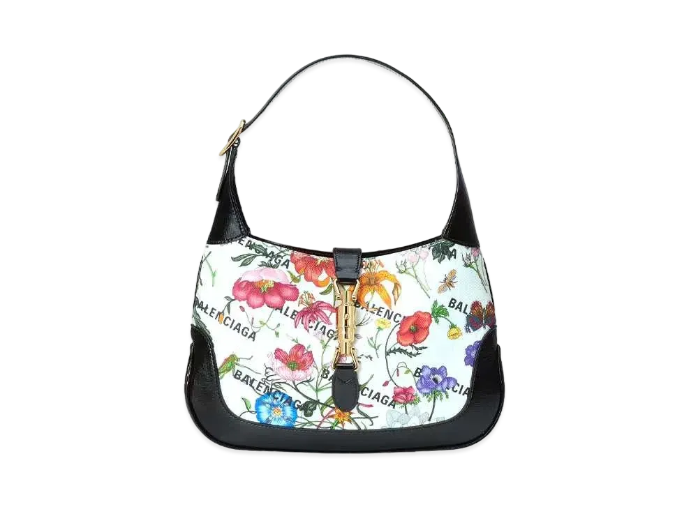 GUCCI x BALENCIAGA The Hacker Jacky 1961 Small Bag "White Canvas"