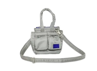 sacai x PORTER Pocket Tote Small "Light Gray/Blue"