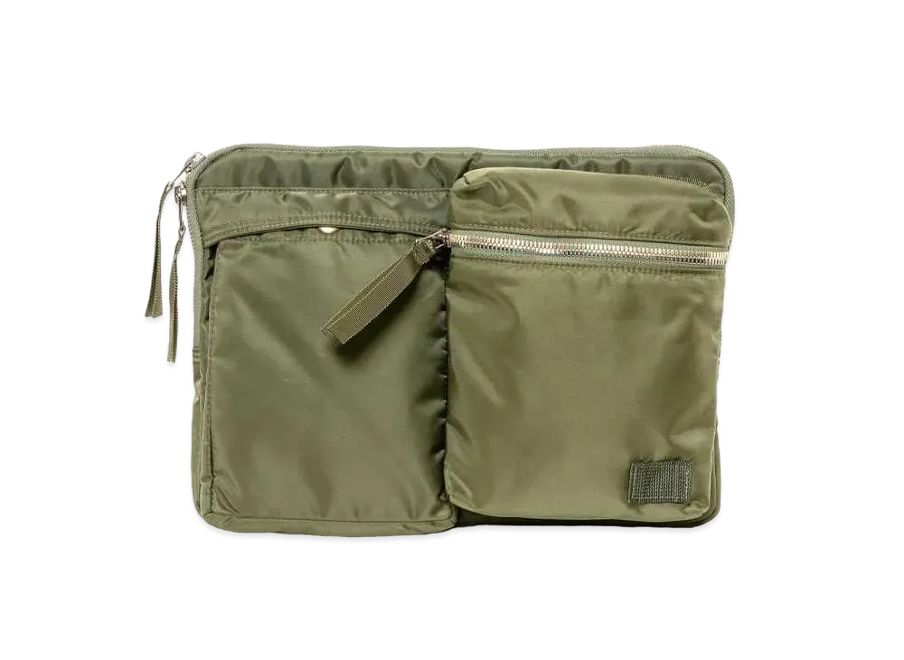 sacai x PORTER Laptop Pouch "Khaki"