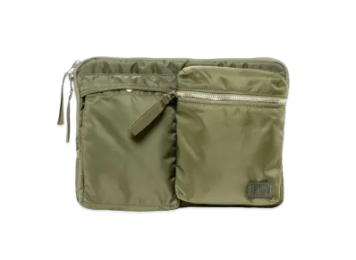 sacai x PORTER Laptop Pouch "Khaki"