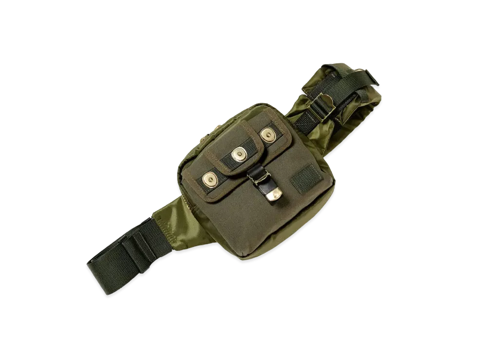 sacai x PORTER Small Body Pack "Khaki"