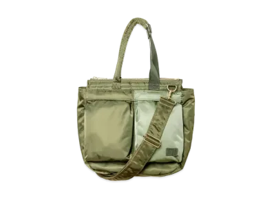 sacai x PORTER Pocket Tote Medium "Khaki"